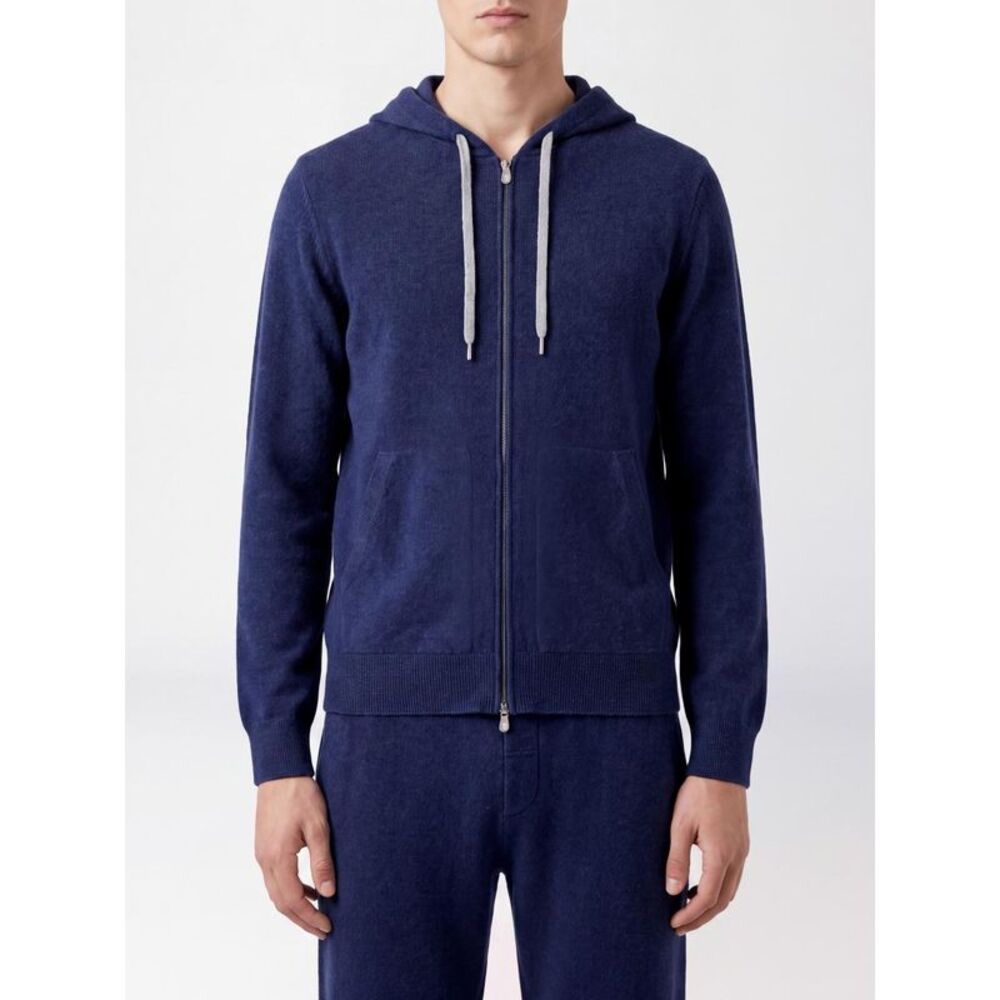 Brunello Cucinelli Men Brunello Cucinelli Pure Cashmere Zip-Up Hoodie